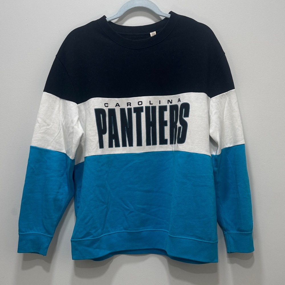 Color block Carolina Panthers Sweatshirt